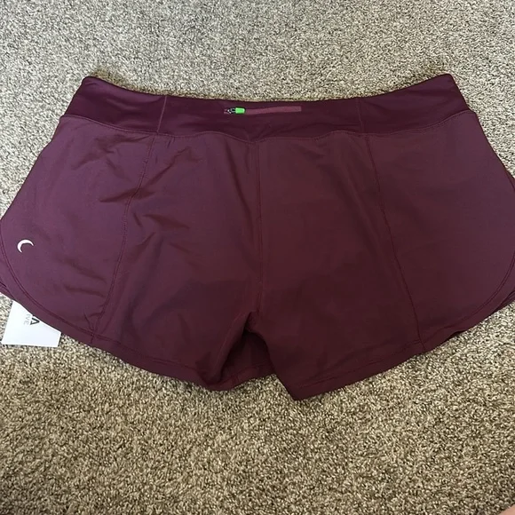 NWT ZYIA Plum Mesh Energy Shorts - Picture 3 of 3